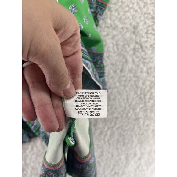 Coolibar Womens Tunic Top Sz XL Resort Green UV Protection 3/4 Sleeve - Picture 6 of 7